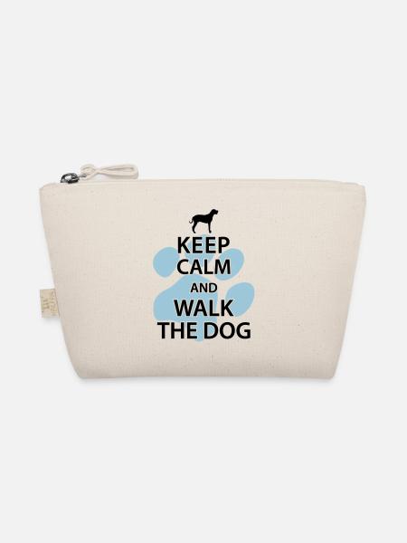 Keep calm and walk the dog - Bio-Täschchen - Natur