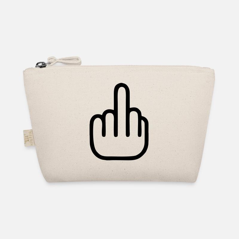 middle finger ★ Mittelfinger - Bio-Täschchen - Natur