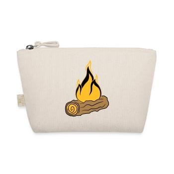 wood branch forest tree trunk woodcut forest fire bran - Organic Pouch - nature - Front