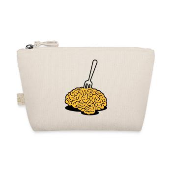 A brain with a fork - Organic Pouch - nature - Front
