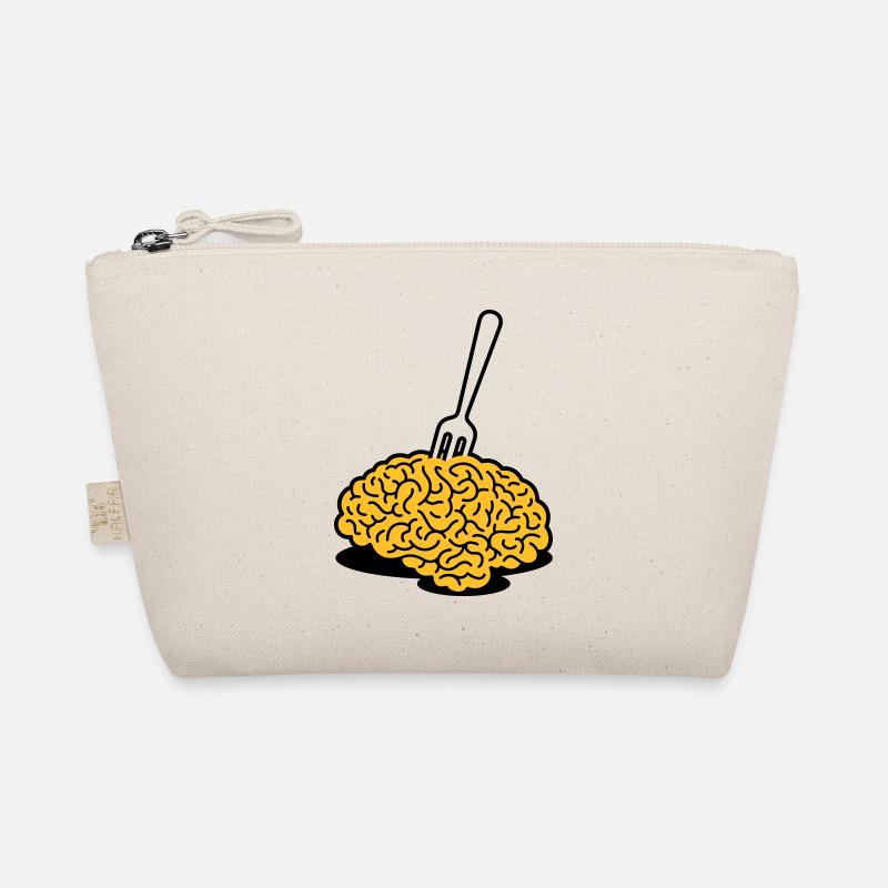 Un cerveau avec une fourchette Trousse biologique