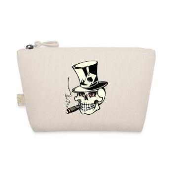 skull poker - Bio-Täschchen - Natur - Vorne