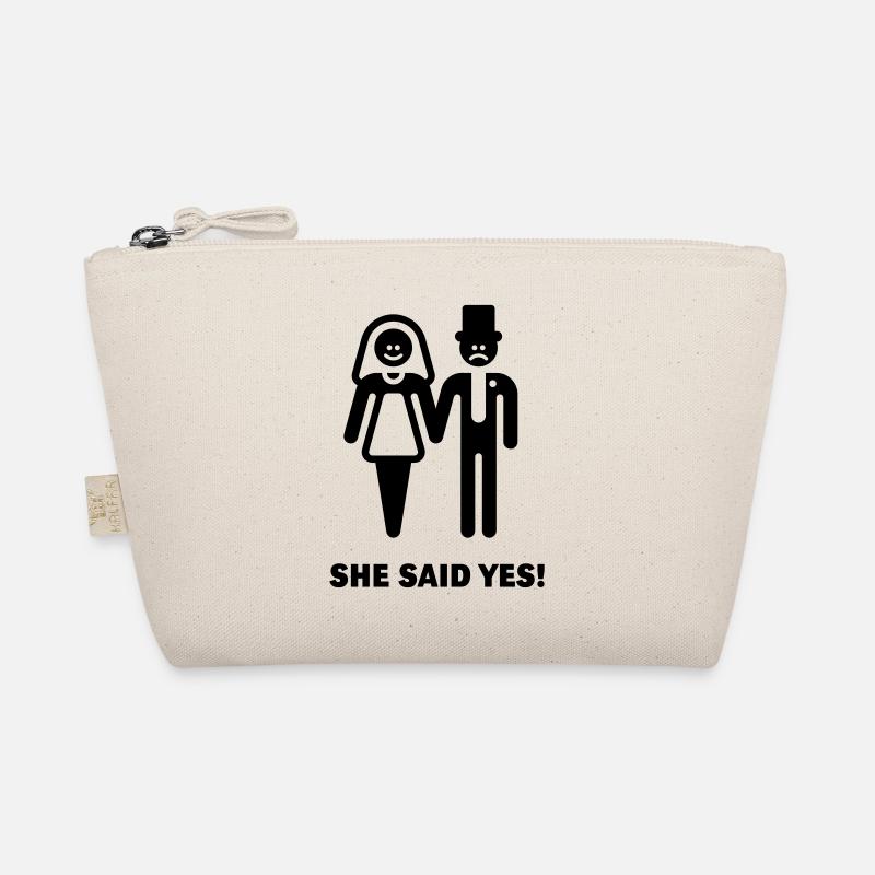 She said yes! (Wedding / Marriage) Organic Pouch