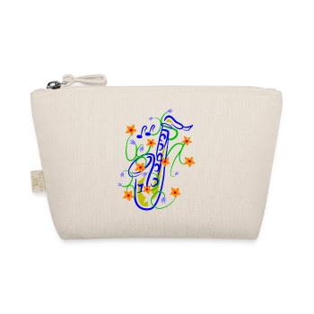 Playful Saxophone Florence Illustration - Organic Pouch - nature - Front