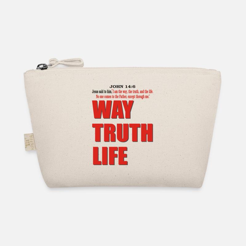 WAY TRUTH LIFE ~ John 14:6 - Organic Pouch - nature