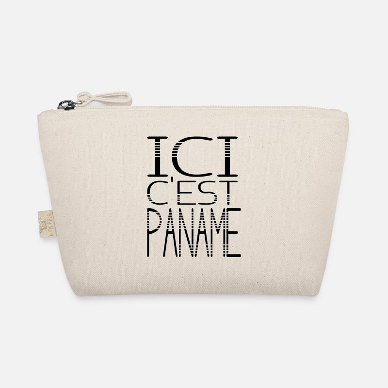 Ethereal Leopard Illustration in Black and White Organic Pouch