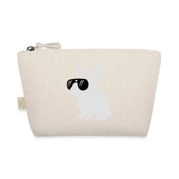 Hase mit Brille - Bio-Täschchen - Natur - Vorne