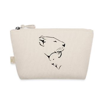 Lioness and her lion cub - Organic Pouch - nature - Front