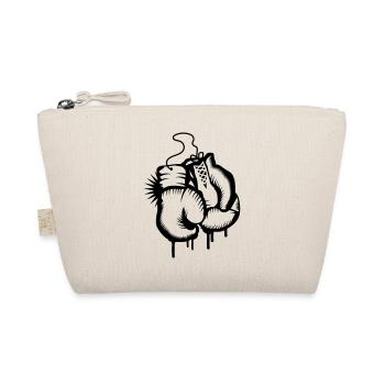 Two boxing gloves in graffiti style - Organic Pouch - nature - Front