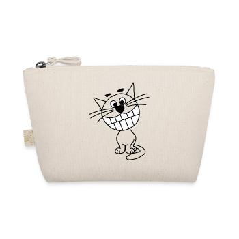 Grinsekatze - Bio-Täschchen - Natur - Vorne