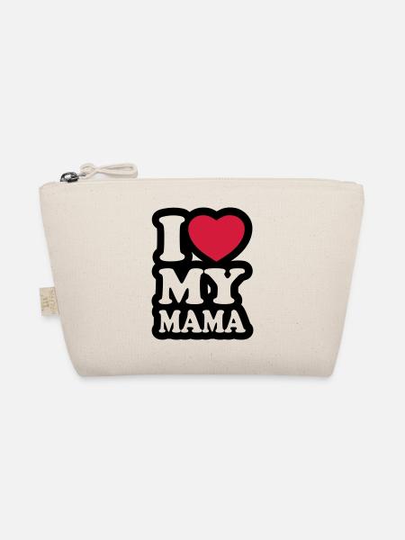 I love my mama - J'aime ma maman - Trousse biologique - nature - Devant