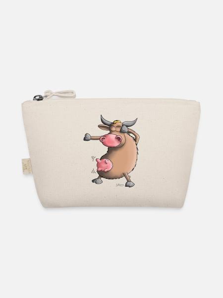 Funny Dab Dance - Cow - Dancing - Organic Pouch - nature