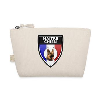Ecusson noir maitre-chien berger allemand - Trousse biologique - nature - Devant