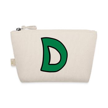 Letter D comic cartoon - Organic Pouch - nature - Front