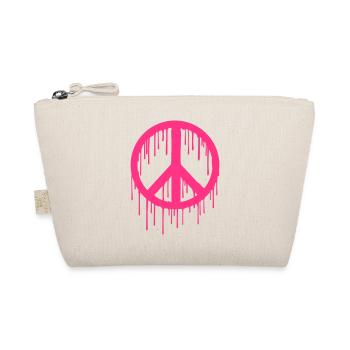 Trendy modern Graffiti style Peace - Organic Pouch - nature - Front