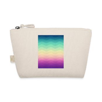 Minimal Geometry Waves (Rainbow) - Phone Case - Bio-Täschchen - Natur - Vorne