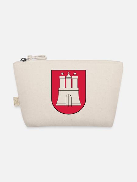 Hamburg Wappen - Bio-Täschchen - Natur - Vorne