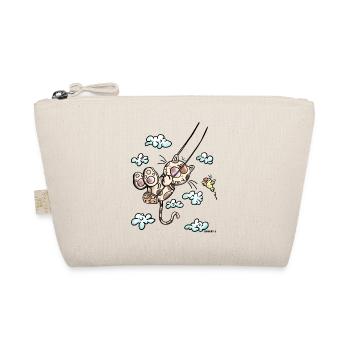 Cat on the swing - Organic Pouch - nature - Front