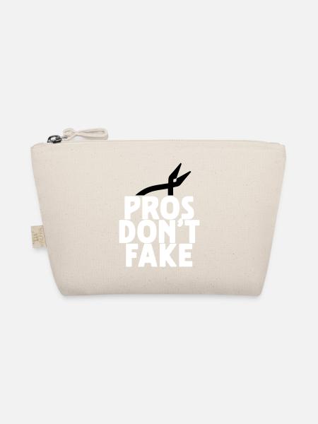 pros don't fake - Bio-Täschchen - Natur - Vorne