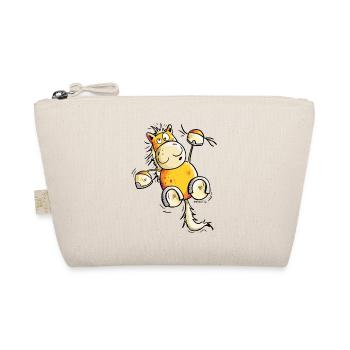 Funny yellow horse - Organic Pouch - nature - Front