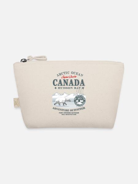 Polar Bear - Canada - Bio-Täschchen - Natur