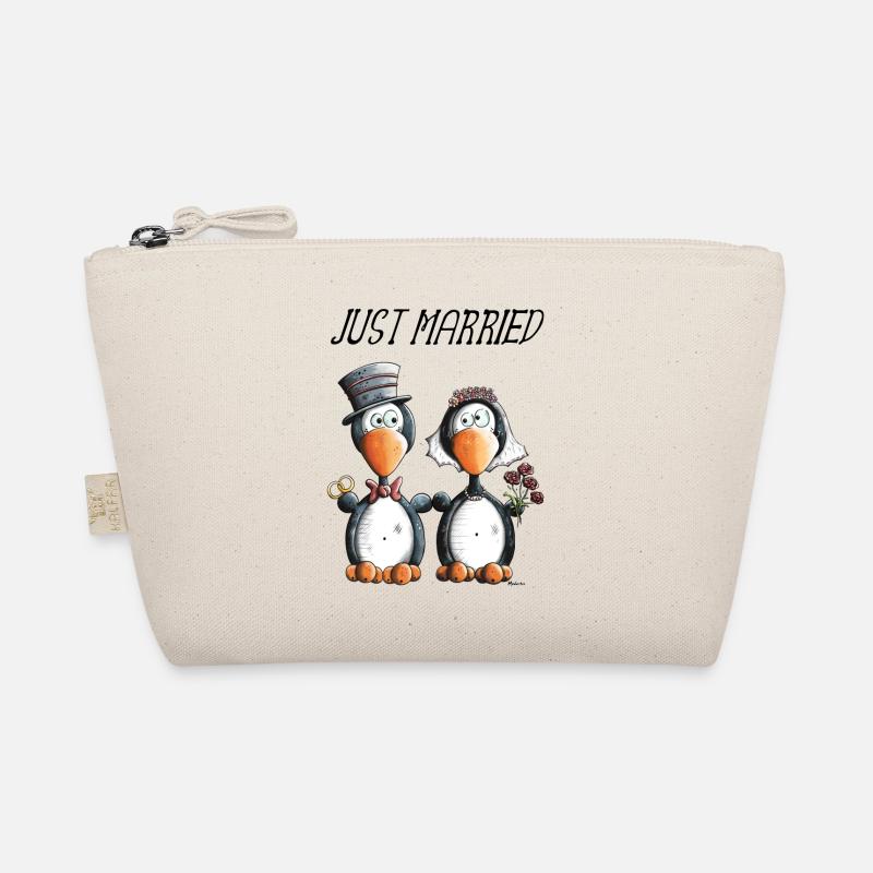 Just Married Penguins Trousse biologique