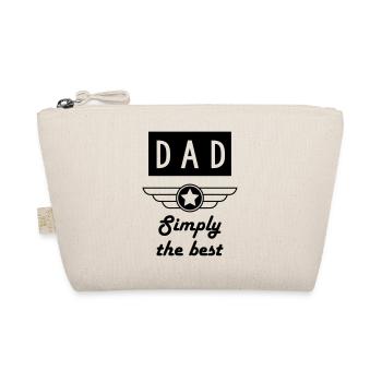 Dad Daddy Papa Vati Vater Father's Day Baby - Organic Pouch - nature - Front