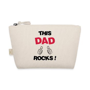 Dad Daddy Papa Vati Vater Father's Day Baby - Organic Pouch - nature - Front
