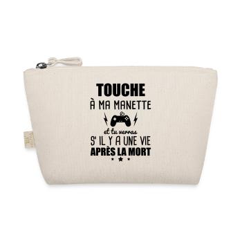 Touche a ma manette, console, geek, gaming, nerd - Trousse biologique - nature - Devant