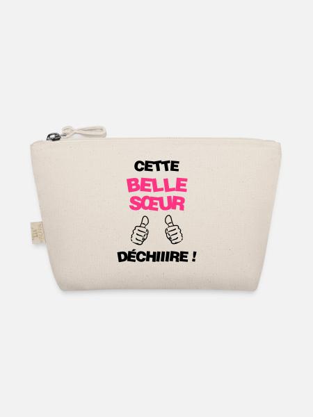 Mariage Amour Marié Mariée EJG EVJF Mari Femme - Trousse biologique - nature - Devant