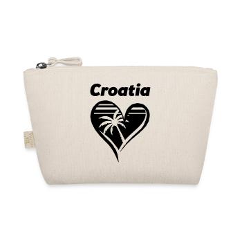croatia heart - Organic Pouch - nature - Front