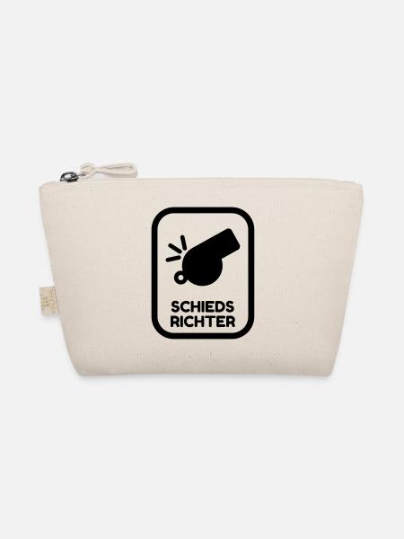 Schiedsrichter / Sport / Schiedsrichterin / - Bio-Täschchen - Natur - Vorne