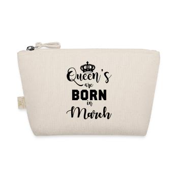 Queen's born in March - Bio-Täschchen - Natur - Vorne