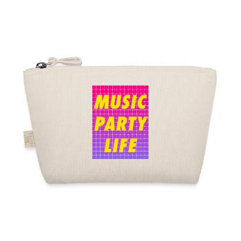 MUSIC PARTY LIFE - Organic Pouch - nature - Front