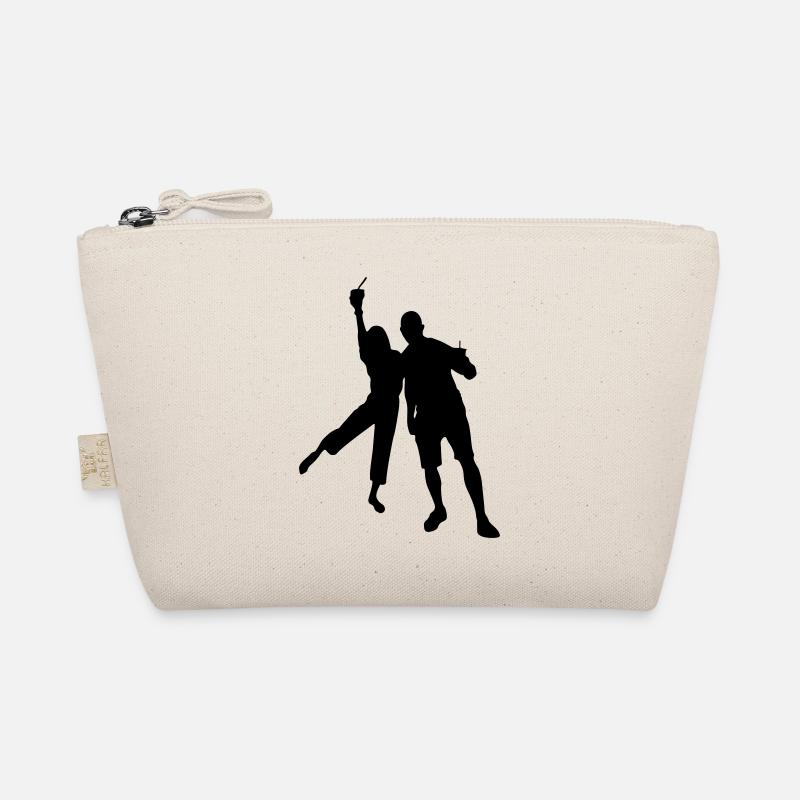 couple silhouette design Bio-Täschchen