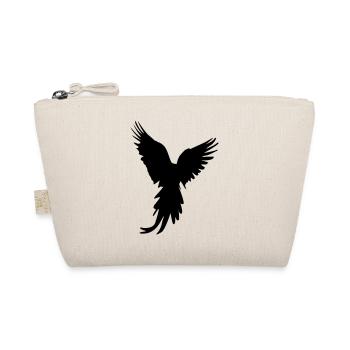 bird silhouette - Bio-Täschchen - Natur - Vorne