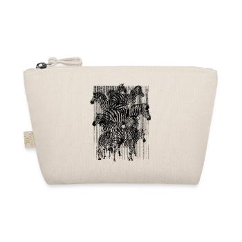 Zebra (Stripes) - Organic Pouch - nature - Front