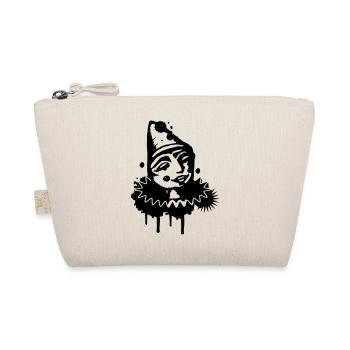 Portrait of a melancholic clown as graffiti - Organic Pouch - nature - Front