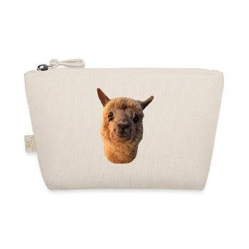 Simona our Smiling Alpaca - Organic Pouch - nature - Front