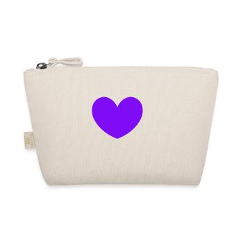Petit coeur coeur amour amitié vie cadeau - Trousse biologique - nature - Devant