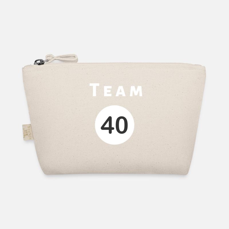 ich bin 40 Geburtstag Geschenk 40 Geburtstag - Bio-Täschchen - Natur