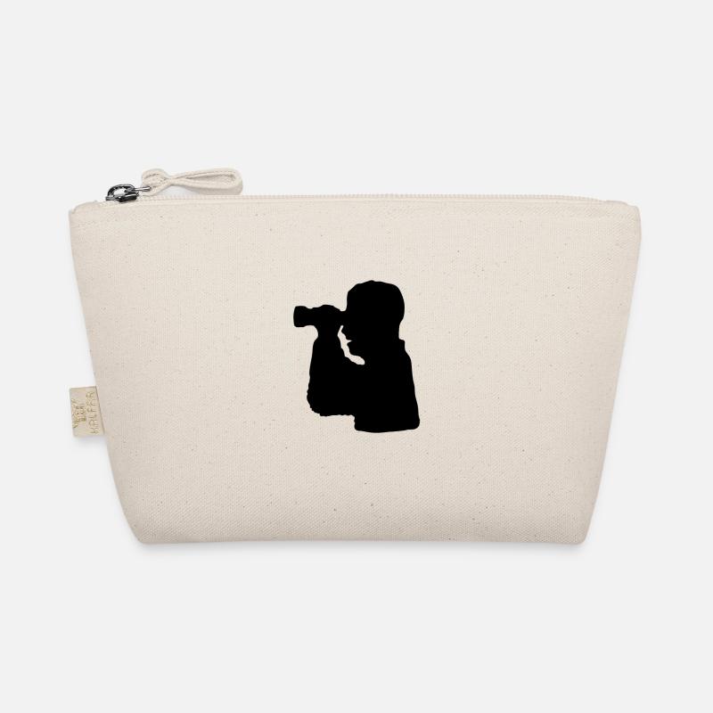 Watching binoculars silhouette Organic Pouch