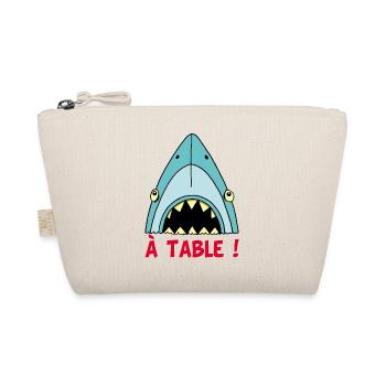 Shark hungry! - Organic Pouch - nature - Front