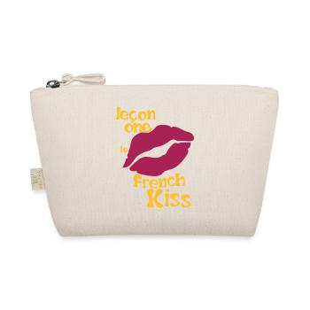 french kiss quote humor kisses - Organic Pouch - nature - Front