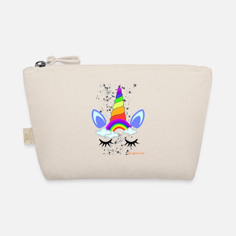 Einhorn Sterne - Unicorn - Pferd - Pony - Glitzer - Bio-Täschchen - Natur