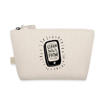 Clean your Phone!! - Organic Pouch - nature - Front
