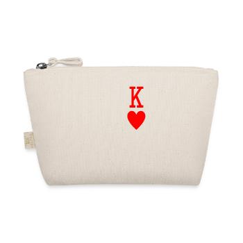 King of Hearts Small Left Side - Organic Pouch - nature - Front