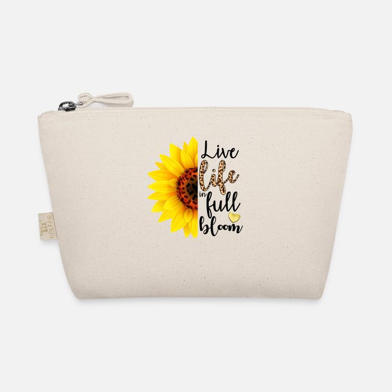 Lebe das Leben in voller Blüte Bio-Täschchen