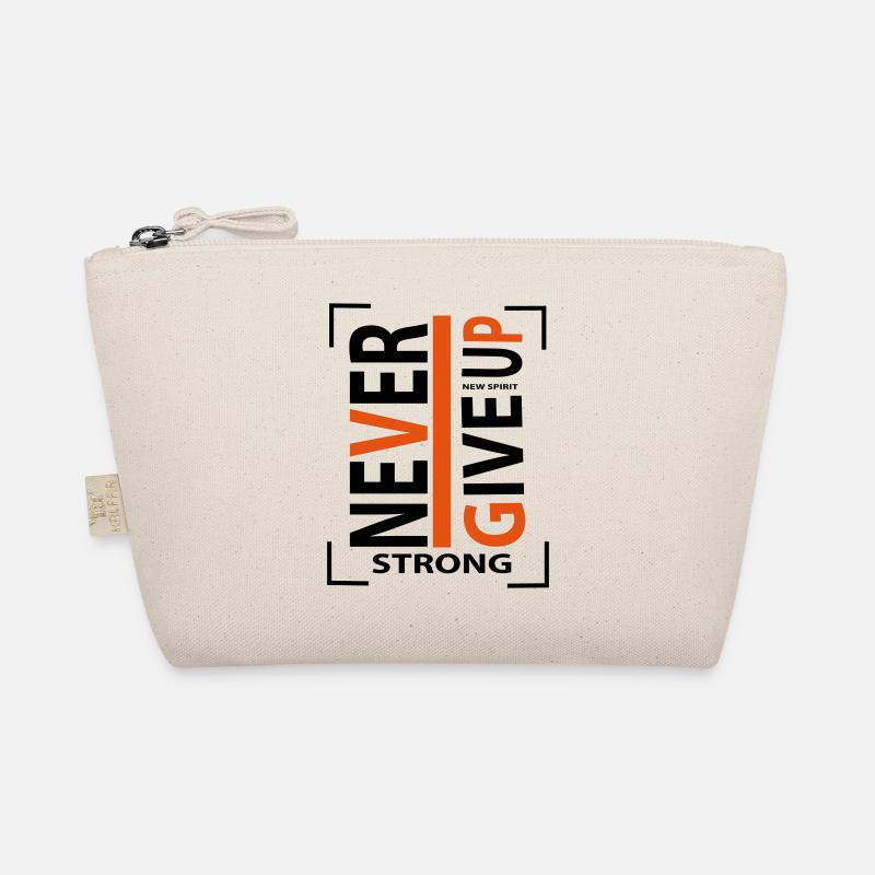 never give up Bio-Täschchen