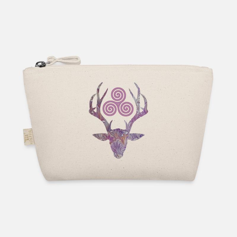 hirschkopf avec triskele e 236 - Trousse biologique - nature